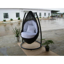 Hamaca columpio diseño silla de mimbre al aire libre